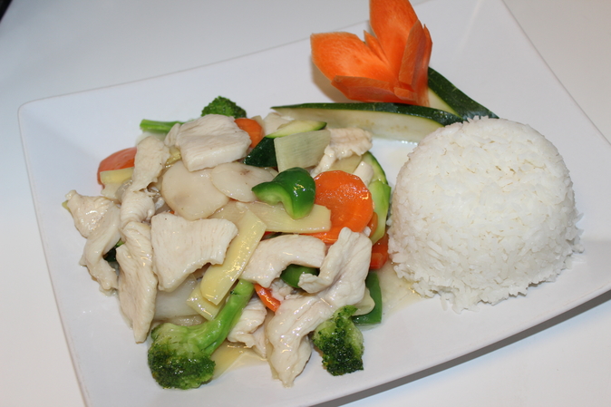 Number 11 on the Menu, Stir-fried Chicken with mixed vegetables